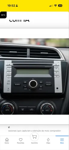 Central multimídia Honda Fit 2009 a 2015