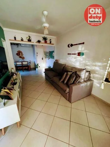 José Menino. 2 quartos 1 suíte, mobiliado 76 m².Quadra da praia.