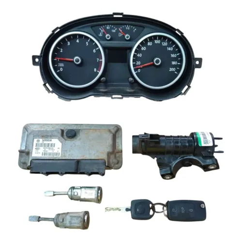 Kit code módulo injeção vw gol g5 1.0 8v 2010 N 5u0906034H