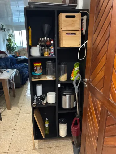 Torre/rack preta mdf