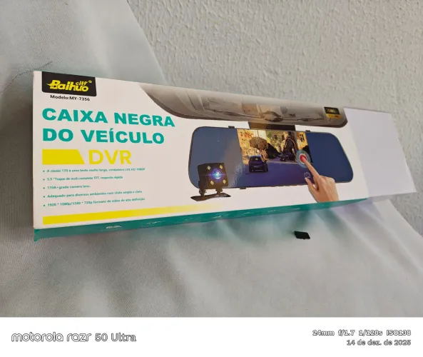 Câmera retrovisor automotivo grava ,filma