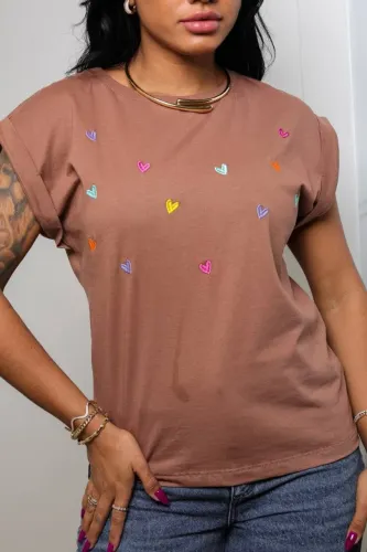 Blusa Manga Japonesa Bordada