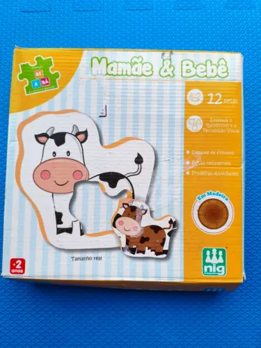Brinquedo Educativo Mamãe e bebê