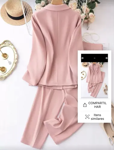 Conjunto de blaser calça e blusa Unity Mais Blazer e calça Não Trespassado 