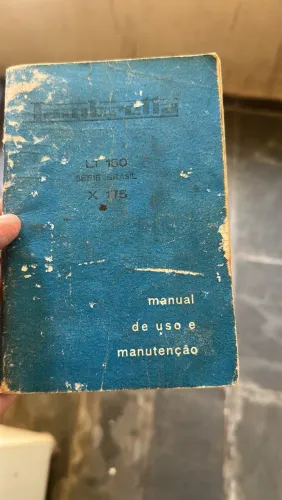 Manual do proprietário Lambreta original. Peça de colecionador.