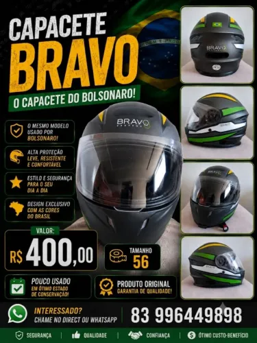 Capacete Bravo do Bolsonaro