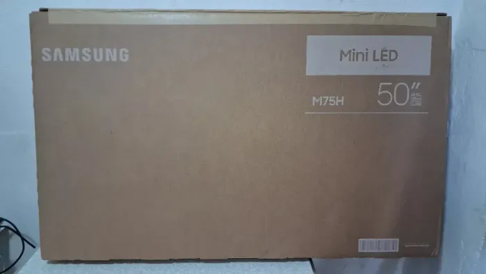 TELEVISÃO TV SAMSUNG MINI LED 50" M75H + SOUND BAR SAMSUNG B450F LACRADO!!