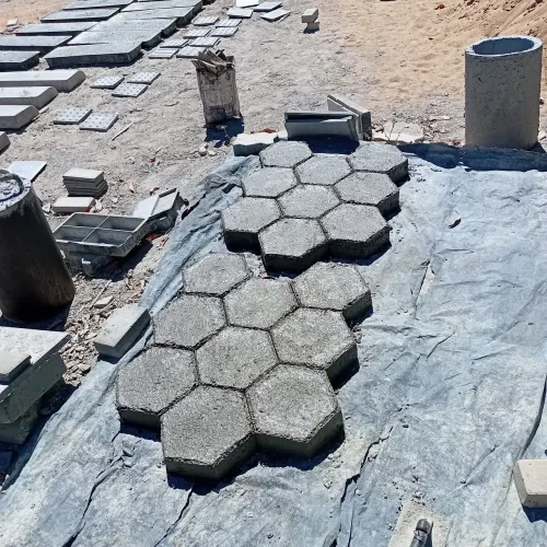 Piso sextavado 25x25x08 