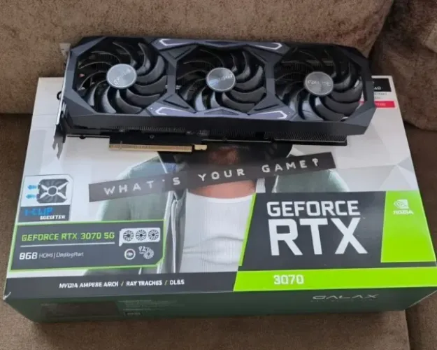 RTX 3070 GPU Placa de vídeo Galax 3 fans