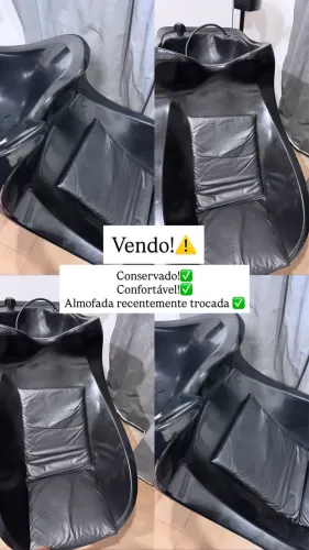 Lavatório para salão de beleza, conservado, almofada recentemente trocada 