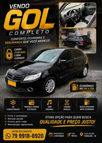 Volkswagen Gol Geração V 1.0 8V MI Total Flex Mec. 4P 2009