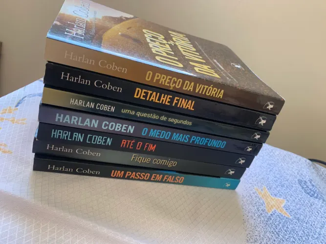 7 livros usados e bem conservados do Halan Coben