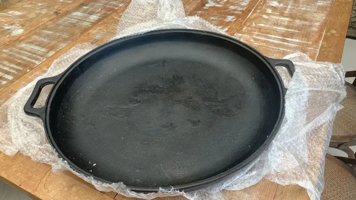 Panela Paella grande ferro fundido 59 cm diâmetro 