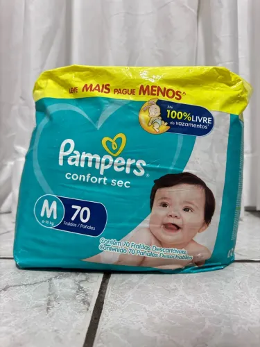 Fralda Pampers Confort Sec (M - 70 Unidades)