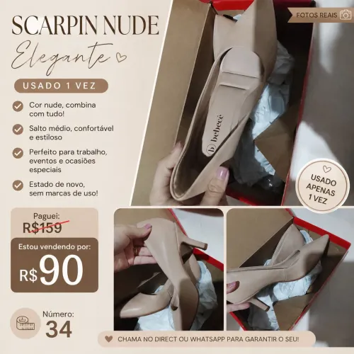 SALTO NOVO SCARPIN 34