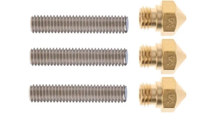 COD-CP297 Bico De Ptfe Garganta MK10 0.4mm Bocal De Extrusora J-head 3D Automação