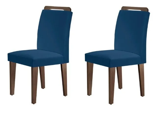 Cadeiras Athenas Azul Kit c 2 Unidades Frete Grátis