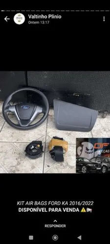 Airbag Ford Ka 2016 a 2020 completo 