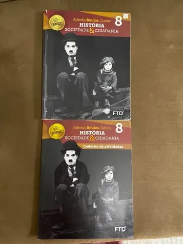 Livro História Sociedade & Cidadania 8. E caderno de atividades.