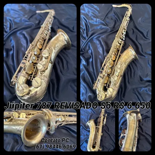 Sax tenor Júpiter 787REVISADO modelo intermediário.