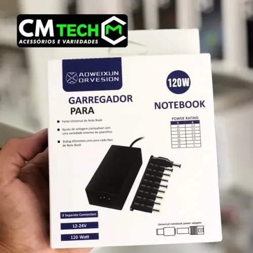 CARREGADOR UNIVERSAL PARA CAIXA DE SOM E TECLADO