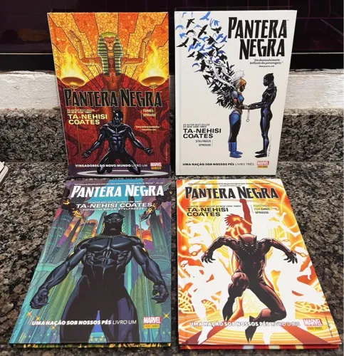 Pantera negra uma nação sob nossos pés e vingadores o novo mundo
