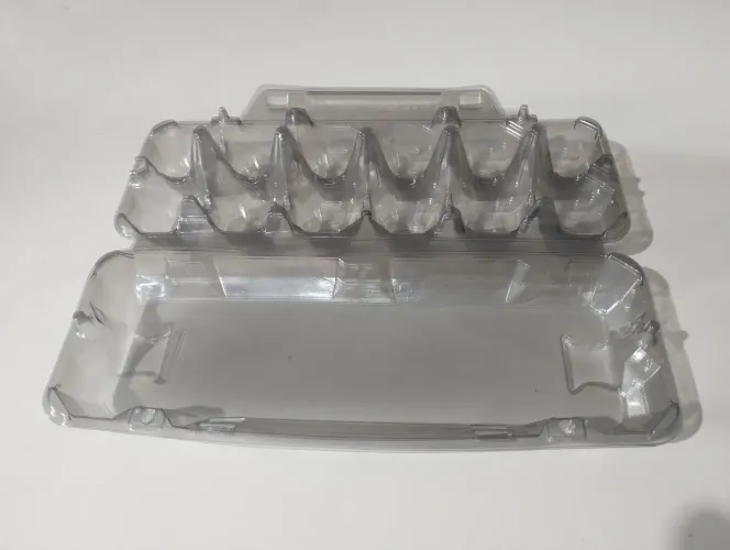 200 Bandejas para uma dúzia de ovos de galinha, plástica com tampa