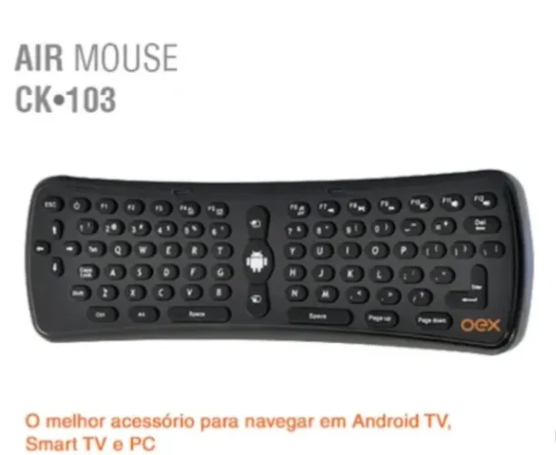 Air mouse - controle pra smart tv, pc e tv box ck103 OEX