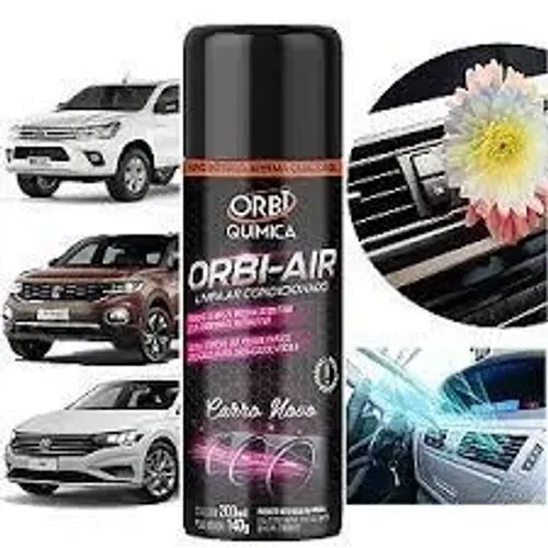 Spray Higienizador de Ar Condicionado com Fragrância de Carro Novo