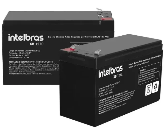 Bateria Selada Intelbras 12V 7Ah 1270 Para Nobreak e Alarmes