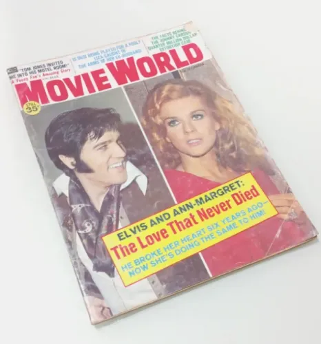 Revista Magazine Movie World 1972 Elvis Presley Ann Margret