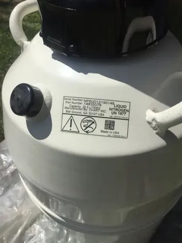 Garrafa de inseminação 20l butijao nitrogênio crv