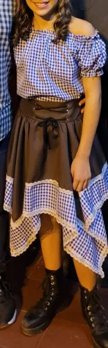 Vestido Saia Quadrilha Menina Novo 11 Anos