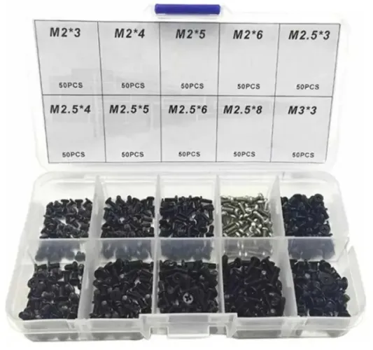 Kit De Parafusos Para Notebook Universal 500 Parafusos