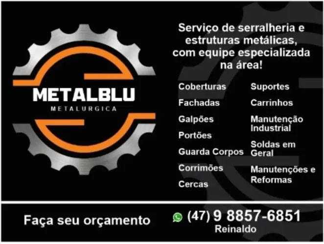 Estrutura metálica, serralheria e montagem industrial