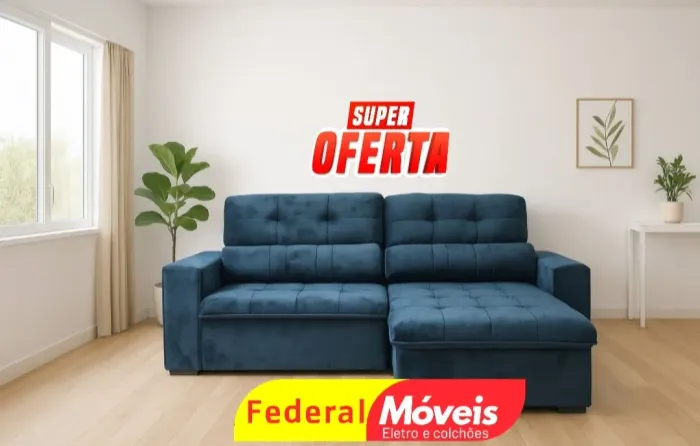 Sofá 2 Lugares Retrátil e Reclinável 2,30m - Beleza e durabilidade garantidas!