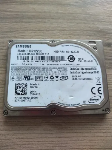 Hd 120 Gb Samsung Modelo Hs122jc  (Defeito)