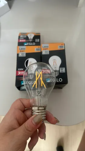 2 Lâmpadas Cor Quente Bulbo de Filamento e Led 220V