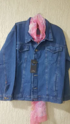 jaqueta jeans feminina longa nova