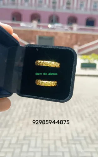 Alianças de Prata banhado a Ouro Ouro 18k - Novas