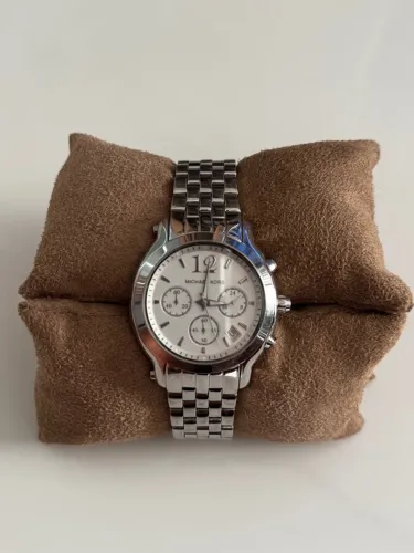 Relógio Feminio Prata Michael Kors Impecável 
