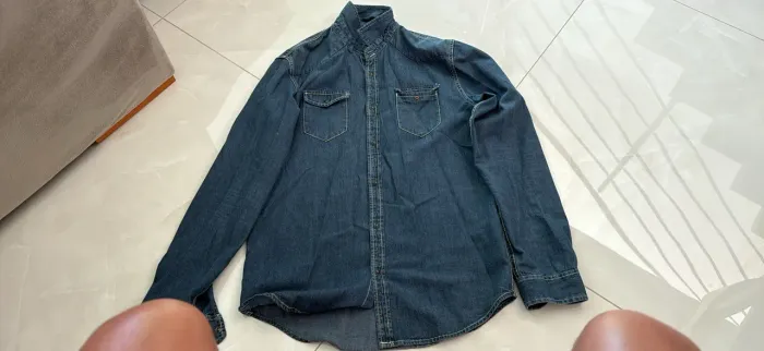 Camisa social jeans