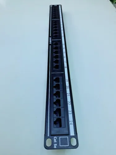 Patch Panel 24 Portas Cat5e Rj45 Utp Lan Rede