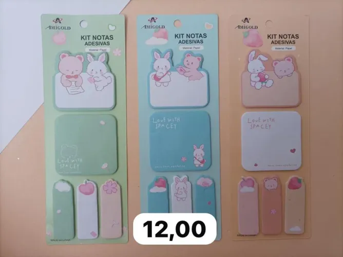 Kit notas adesivas NOVAS!
