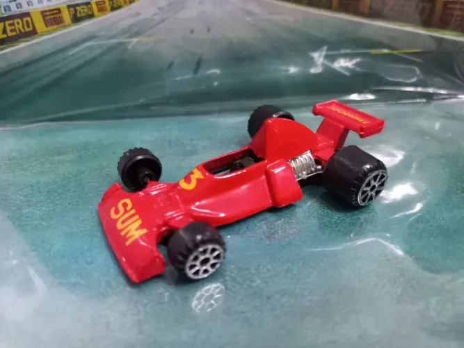 Miniatura Carrinho Fórmula F1 Indy 1/64 vermelho rara