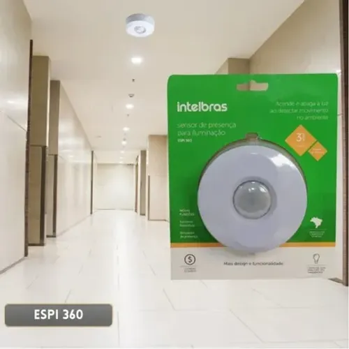 Sensor de Presença para Iluminação Intelbras Espi 360