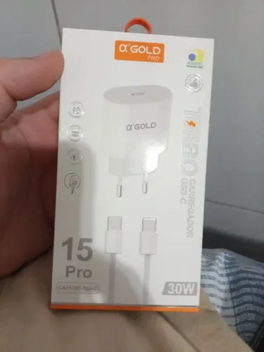 Carregador para iPhone 15 pro e max USB-C