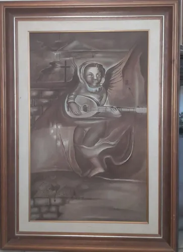 Quadro Vieira de Melo  ,tela 80x50 cm,,assinada ,original.