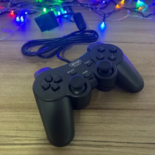 CONTROLE DE PS2 COM FIO NOVO NA CAIXA - FAÇO ENTREGA