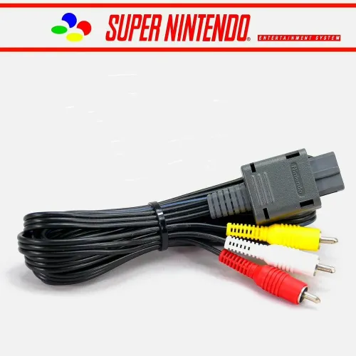 CABO AV SUPER NINTENDO NOVO ORIGINAL SNES SUPER FAMICOM GAME CUBE N64 NOVO 100% ORIGINAL 